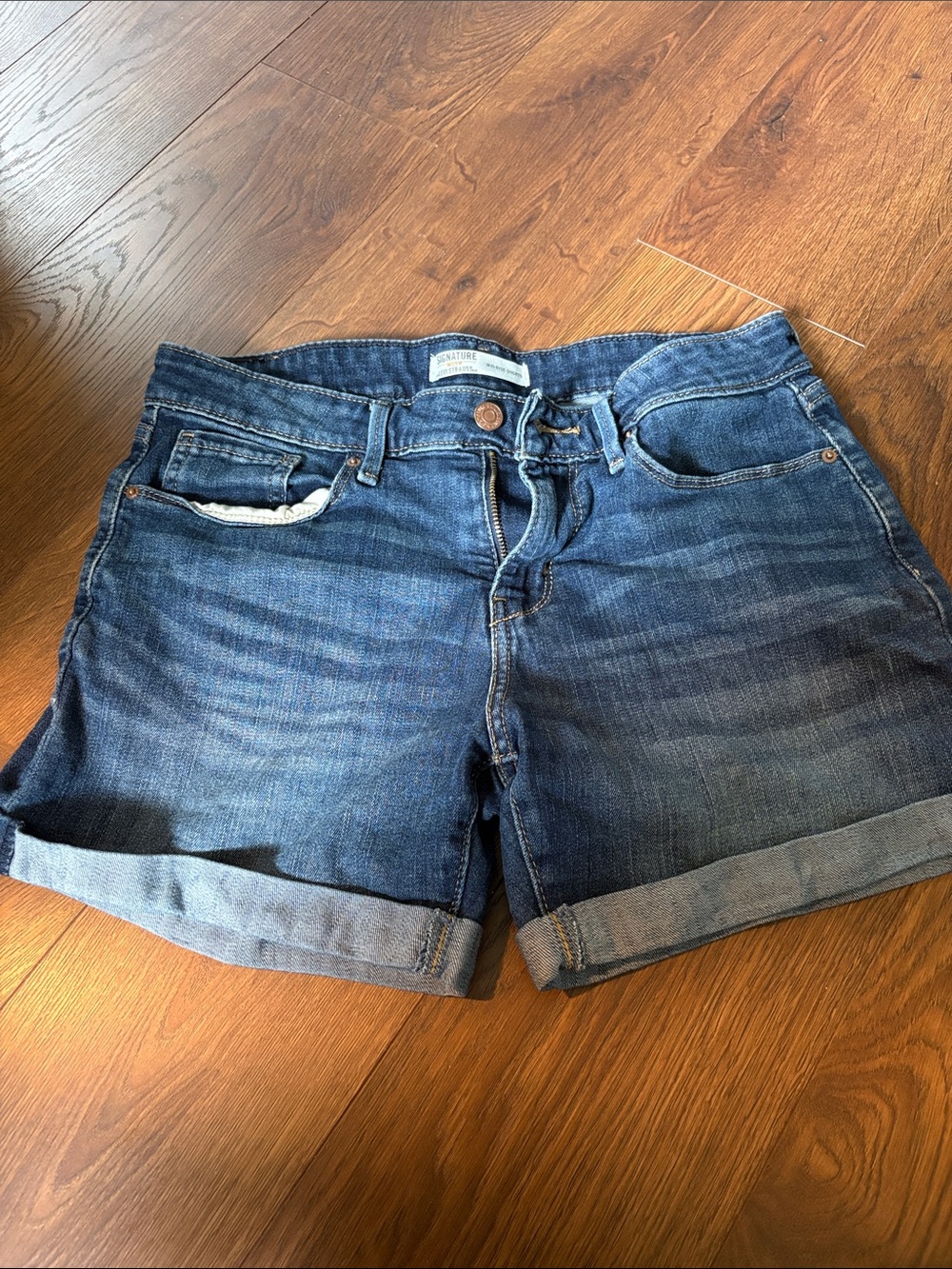 Levi's Blue Rolled-Hem Women's Denim Shorts